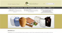 Desktop Screenshot of greenburials.com